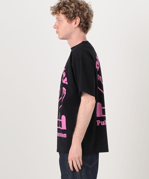 Public Possession(パブリックポゼッション)の「PUBLIC POSSESSION DEEJAY T-SHIRT(Tシャツ/カットソー・メンズ・ブラック・M/L)」の4枚目の写真