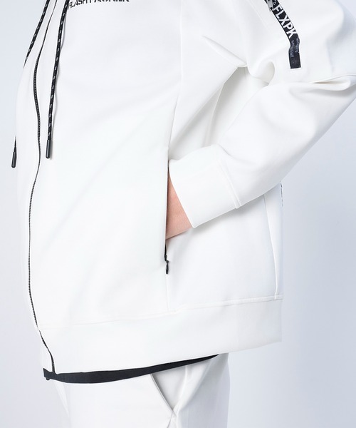 FLASH PACKER(フラッシュパッカー)の「FLASH PACKER フラッシュパッカー/ セットアップ対応 エアテンション ジップパーカー // XP-AIR PARKA(パーカー・メンズ・ホワイト/ブラック/グレー・MEDIUM/LARGE/X-LARGE)」の4枚目の写真