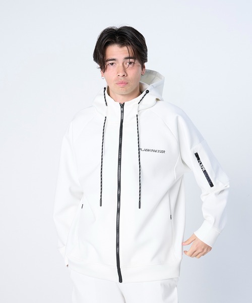 FLASH PACKER(フラッシュパッカー)の「FLASH PACKER フラッシュパッカー/ セットアップ対応 エアテンション ジップパーカー // XP-AIR PARKA(パーカー・メンズ・ホワイト/ブラック/グレー・MEDIUM/LARGE/X-LARGE)」の11枚目の写真