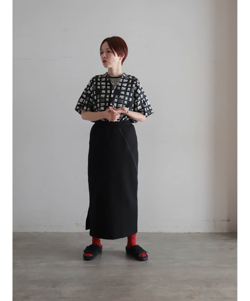 FIL DE FER（フィルデフェール）の「【予約】ウィンドウプリント　スタンドネックブラウス（シャツ/ブラウス・レディース・ブラック・FREE）」の16枚目の写真