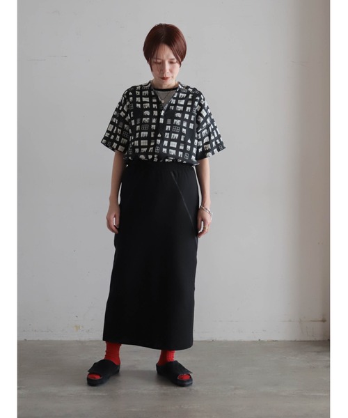 FIL DE FER（フィルデフェール）の「【予約】ウィンドウプリント　スタンドネックブラウス（シャツ/ブラウス・レディース・ブラック・FREE）」の17枚目の写真