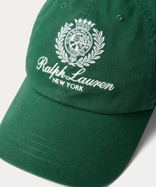 クレストエンブロイダリー ツイル ボール キャップ（キャップ）｜POLO