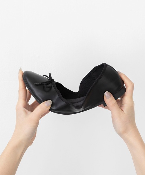 welleg（ウェレッグ）の「晴雨兼用 ふわカル ラウンドトゥ バレエシューズ（バレエシューズ・レディース・レッド/ライトグレー/ブラック系/シルバー/ブラック・21.5cm/22.0cm/22.5cm/23.0cm/23.5cm/24.0cm/24.5cm/25.0cm/25.5cm/26.0cm）」の17枚目の写真