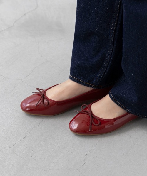 welleg（ウェレッグ）の「晴雨兼用 ふわカル ラウンドトゥ バレエシューズ（バレエシューズ・レディース・レッド/ライトグレー/ブラック系/シルバー/ブラック・21.5cm/22.0cm/22.5cm/23.0cm/23.5cm/24.0cm/24.5cm/25.0cm/25.5cm/26.0cm）」の13枚目の写真