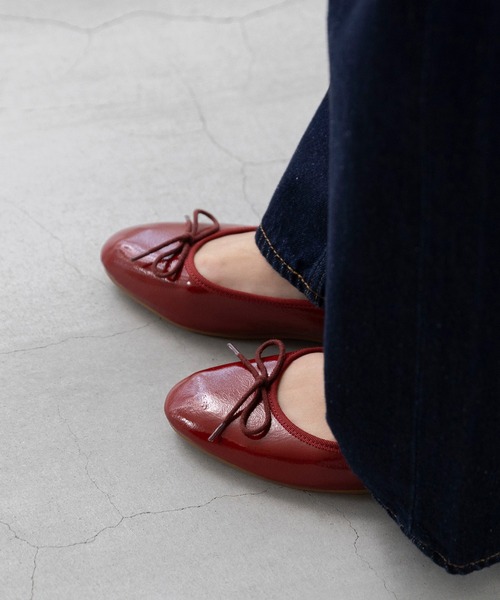 welleg（ウェレッグ）の「晴雨兼用 ふわカル ラウンドトゥ バレエシューズ（バレエシューズ・レディース・レッド/ライトグレー/ブラック系/シルバー/ブラック・21.5cm/22.0cm/22.5cm/23.0cm/23.5cm/24.0cm/24.5cm/25.0cm/25.5cm/26.0cm）」の14枚目の写真