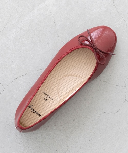 welleg（ウェレッグ）の「晴雨兼用 ふわカル ラウンドトゥ バレエシューズ（バレエシューズ・レディース・レッド/ライトグレー/ブラック系/シルバー/ブラック・21.5cm/22.0cm/22.5cm/23.0cm/23.5cm/24.0cm/24.5cm/25.0cm/25.5cm/26.0cm）」の18枚目の写真