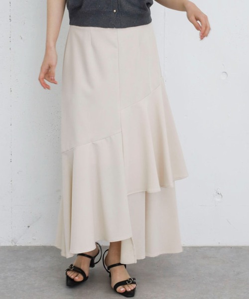 archives（アルシーヴ）の「アシメラッフルティアードスカート／（スカート・レディース・アイボリー/ブラック/ブラウン・SMALL/MEDIUM）」の22枚目の写真