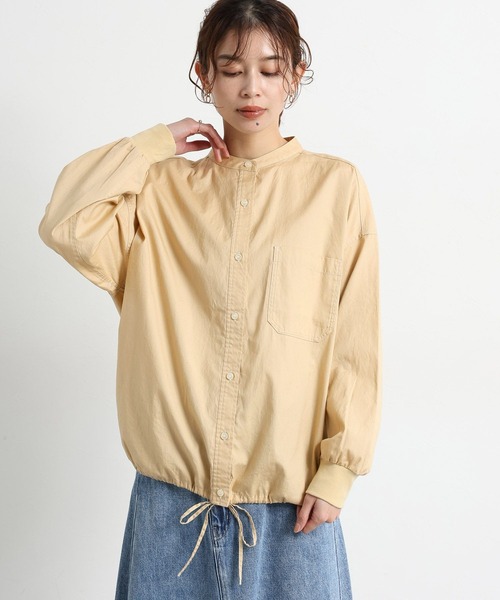 studio CLIP（スタディオクリップ）の「ライトオックスドロストシャツ（シャツ/ブラウス・レディース・ベージュ/ホワイト/サックスブルー・FREE）」の2枚目の写真