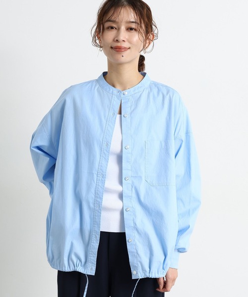 studio CLIP（スタディオクリップ）の「ライトオックスドロストシャツ（シャツ/ブラウス・レディース・ベージュ/ホワイト/サックスブルー・FREE）」の3枚目の写真