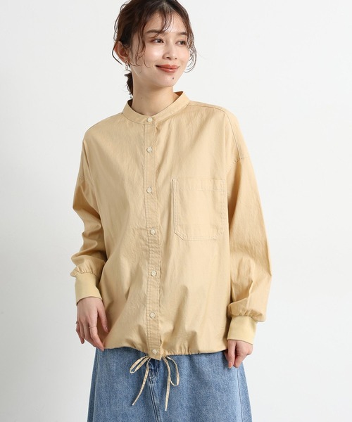 studio CLIP（スタディオクリップ）の「ライトオックスドロストシャツ（シャツ/ブラウス・レディース・ベージュ/ホワイト/サックスブルー・FREE）」の8枚目の写真
