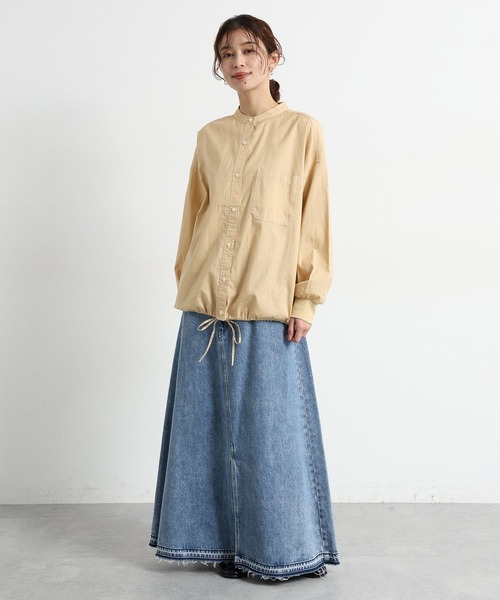 studio CLIP（スタディオクリップ）の「ライトオックスドロストシャツ（シャツ/ブラウス・レディース・ベージュ/ホワイト/サックスブルー・FREE）」の11枚目の写真