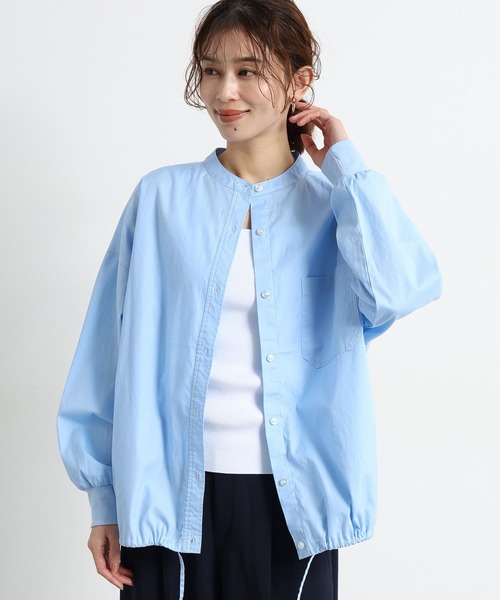 studio CLIP（スタディオクリップ）の「ライトオックスドロストシャツ（シャツ/ブラウス・レディース・ベージュ/ホワイト/サックスブルー・FREE）」の12枚目の写真