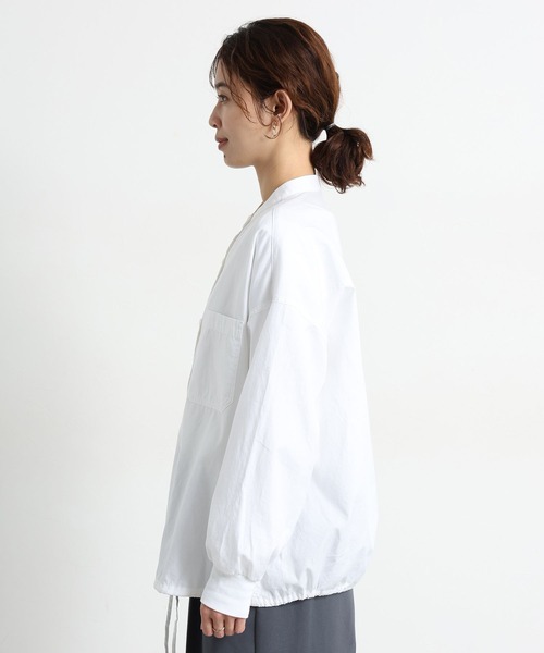 studio CLIP（スタディオクリップ）の「ライトオックスドロストシャツ（シャツ/ブラウス・レディース・ベージュ/ホワイト/サックスブルー・FREE）」の17枚目の写真