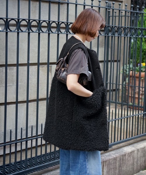 DONOBAN(ドノバン)の「ドッキングファージレ(ベスト・レディース・ホワイト/ブラック・ONE SIZE)」の17枚目の写真