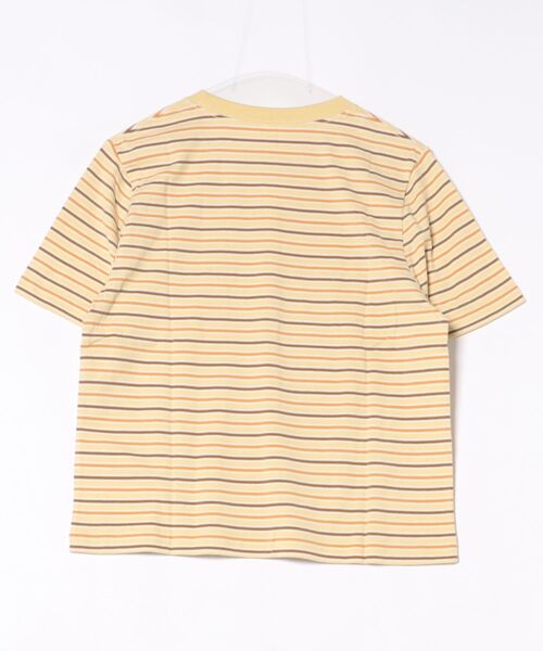 FRUIT OF THE LOOM(フルーツオブザルーム)の「【FRUIT OFTHE LOOM×UNDOVE】別注 綿100%カジュアルボーダーTシャツ (フルーツオブザルーム/FTL/フルーツ柄/フルーツロゴ/ランダムボーダー/ピスネームロゴ/ストレッチ/)(Tシャツ/カットソー・レディース・イエロー系その他/アイボリー系・MEDIUM/LARGE/X-LARGE)」の3枚目の写真
