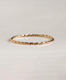 cui-cui（キュイキュイ）の「ゴールド スキニー リング | K10YG（リング）」