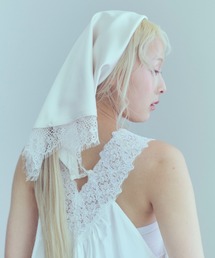 EN NEUME（エンノイム）の「Satin Lace Layer Scarf（ストール/ショール）」