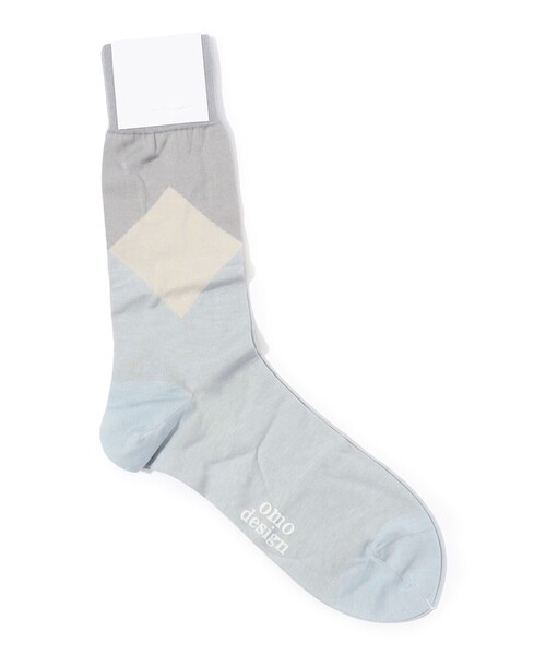 TOMORROWLAND （トゥモローランド）の「omo design コットンナイロン キューブコンビソックス（ソックス/靴下・メンズ・ブルー系その他2・FREE）」の2枚目の写真