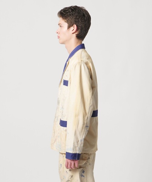UNITED ARROWS & SONS（ユナイテッドアローズアンドサンズ）の「＜SWJP for UNITED ARROWS & SONS＞ TWO TONE HB JACKET/ジャケット（テーラードジャケット・メンズ・オフホワイト・XL/L/M）」の2枚目の写真