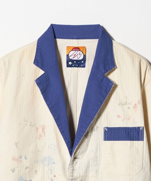 UNITED ARROWS & SONS（ユナイテッドアローズアンドサンズ）の「＜SWJP for UNITED ARROWS & SONS＞ TWO TONE HB JACKET/ジャケット（テーラードジャケット・メンズ・オフホワイト・XL/L/M）」の6枚目の写真