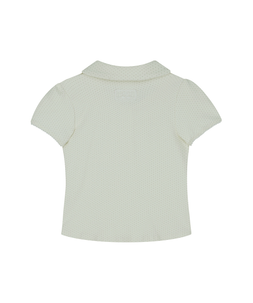 ILLIGO(イリゴ)の「ドットピンタックカラーTアイボリー(Tシャツ/カットソー・レディース・その他・OS)」の5枚目の写真