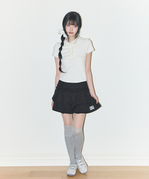ILLIGO(イリゴ)の「ドットピンタックカラーTアイボリー(Tシャツ/カットソー・レディース・その他・OS)」の12枚目の写真