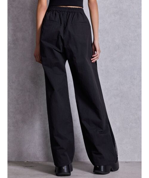 GYDA（ジェイダ）の「SIDE ZIPメッシュスリットワイドパンツ（その他パンツ・レディース・ブラック/アイボリー・FREE）」の11枚目の写真
