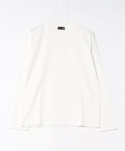 TAKA-Q(タカキュー)の「【綿100%】タカキュー メッセージロゴ プリント クルーネック 長袖 Tシャツ(Tシャツ/カットソー・メンズ・ブラック/ホワイト・LARGE/MEDIUM/X-LARGE)」の8枚目の写真
