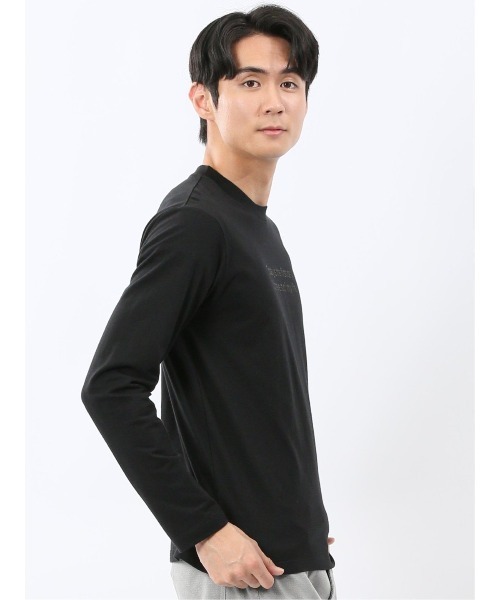 TAKA-Q(タカキュー)の「【綿100%】タカキュー メッセージロゴ プリント クルーネック 長袖 Tシャツ(Tシャツ/カットソー・メンズ・ブラック/ホワイト・LARGE/MEDIUM/X-LARGE)」の16枚目の写真