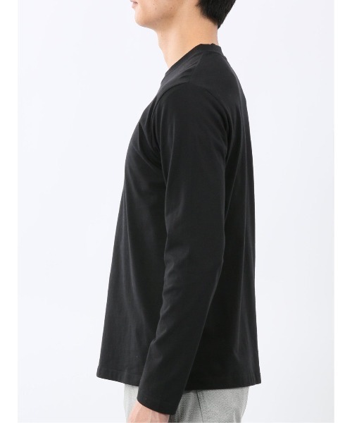 TAKA-Q(タカキュー)の「【綿100%】タカキュー メッセージロゴ プリント クルーネック 長袖 Tシャツ(Tシャツ/カットソー・メンズ・ブラック/ホワイト・LARGE/MEDIUM/X-LARGE)」の19枚目の写真