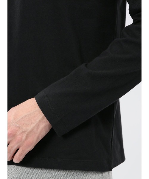 TAKA-Q(タカキュー)の「【綿100%】タカキュー メッセージロゴ プリント クルーネック 長袖 Tシャツ(Tシャツ/カットソー・メンズ・ブラック/ホワイト・LARGE/MEDIUM/X-LARGE)」の22枚目の写真