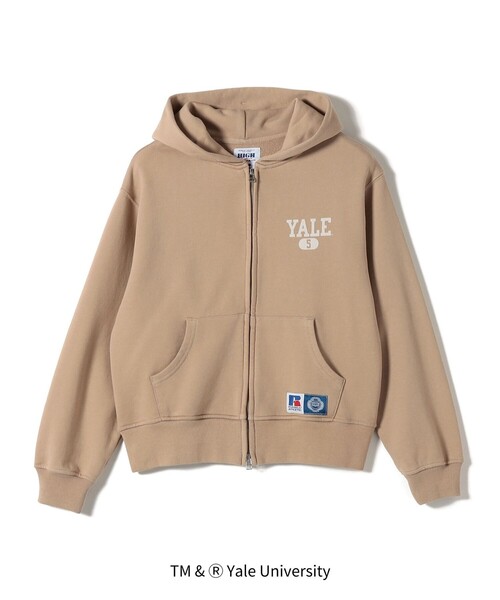 Russell Athletic（ラッセルアスレティック）の「RUSSELL ATHLETIC:〈洗濯機可能〉YALE HOODIE（カーディガン/ボレロ・レディース・ベージュ/ネイビー/ライトグレー・ONE SIZE）」の12枚目の写真