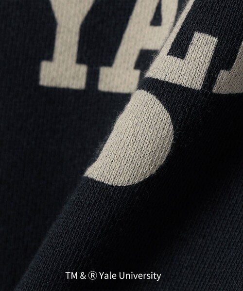 Russell Athletic（ラッセルアスレティック）の「RUSSELL ATHLETIC:〈洗濯機可能〉YALE HOODIE（カーディガン/ボレロ・レディース・ベージュ/ネイビー/ライトグレー・ONE SIZE）」の4枚目の写真