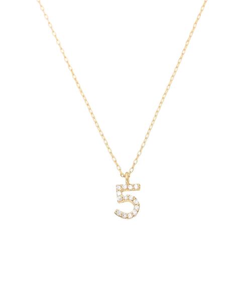 Te chichi(テチチ)の「ナンバーネックレス5(ネックレス・レディース・ゴールド・F)」の2枚目の写真