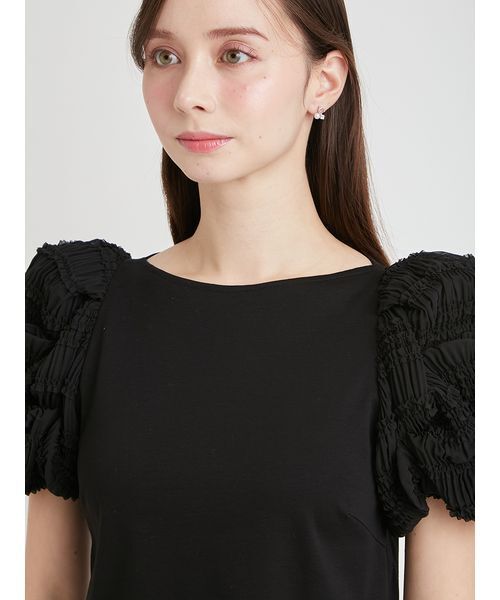 CELFORD（セルフォード）の「【洗える】タックバルーンスリーブカットソー（Tシャツ/カットソー・レディース・ブラック/サックスブルー/オフホワイト・36/38）」の7枚目の写真