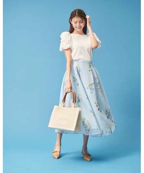 CELFORD（セルフォード）の「【洗える】タックバルーンスリーブカットソー（Tシャツ/カットソー・レディース・ブラック/サックスブルー/オフホワイト・36/38）」の13枚目の写真