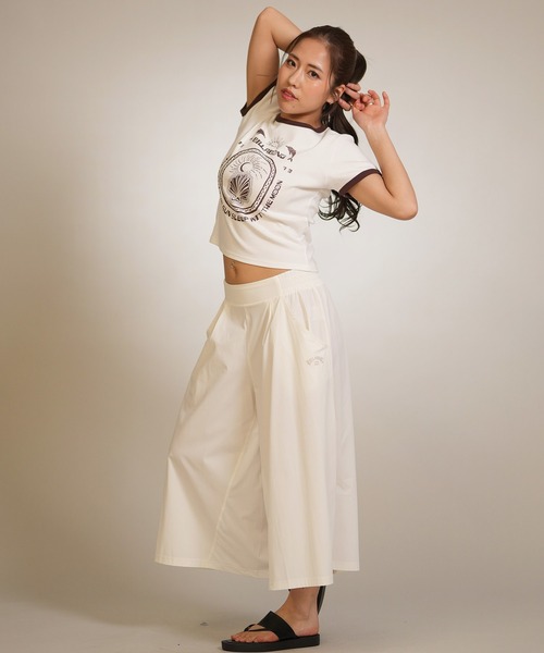 BILLABONG(ビラボン)の「【ムラサキスポーツ限定】BILLABONG/ビラボン ロングパンツ ユーティリティ ガウチョパンツ UTILITY GAUCHO PANTS BG013U06 UT(その他パンツ・レディース・ピンク/ホワイト/ライトグレー・M)」の7枚目の写真