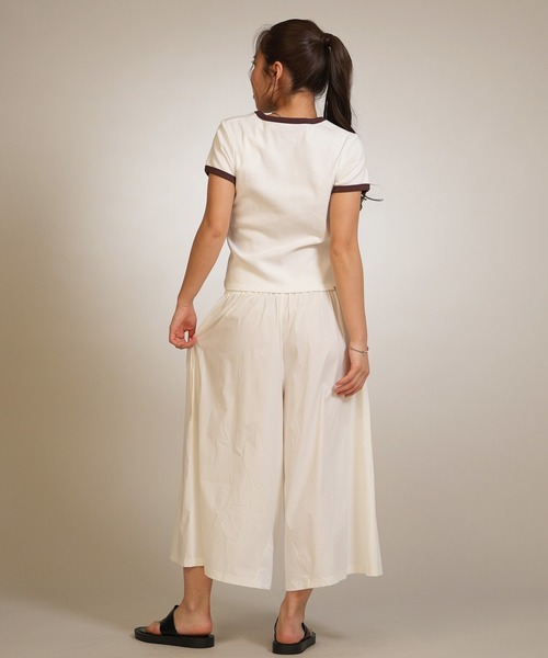 BILLABONG(ビラボン)の「【ムラサキスポーツ限定】BILLABONG/ビラボン ロングパンツ ユーティリティ ガウチョパンツ UTILITY GAUCHO PANTS BG013U06 UT(その他パンツ・レディース・ピンク/ホワイト/ライトグレー・M)」の9枚目の写真