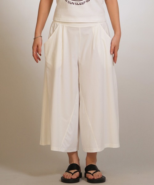 BILLABONG(ビラボン)の「【ムラサキスポーツ限定】BILLABONG/ビラボン ロングパンツ ユーティリティ ガウチョパンツ UTILITY GAUCHO PANTS BG013U06 UT(その他パンツ・レディース・ピンク/ホワイト/ライトグレー・M)」の5枚目の写真