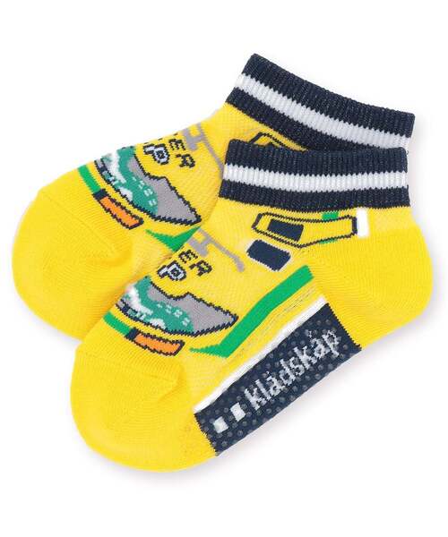 kladskap（クレードスコープ）の「乗り物4種スニーカーインソックス（ソックス/靴下・キッズ・エメラルド/レッド/ブラック/イエロー・L(18-20cm)/M(16-18cm)/S(13-15cm)/11-13cm）」の3枚目の写真