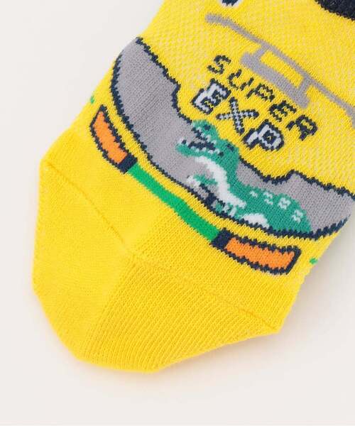 kladskap（クレードスコープ）の「乗り物4種スニーカーインソックス（ソックス/靴下・キッズ・エメラルド/レッド/ブラック/イエロー・L(18-20cm)/M(16-18cm)/S(13-15cm)/11-13cm）」の5枚目の写真