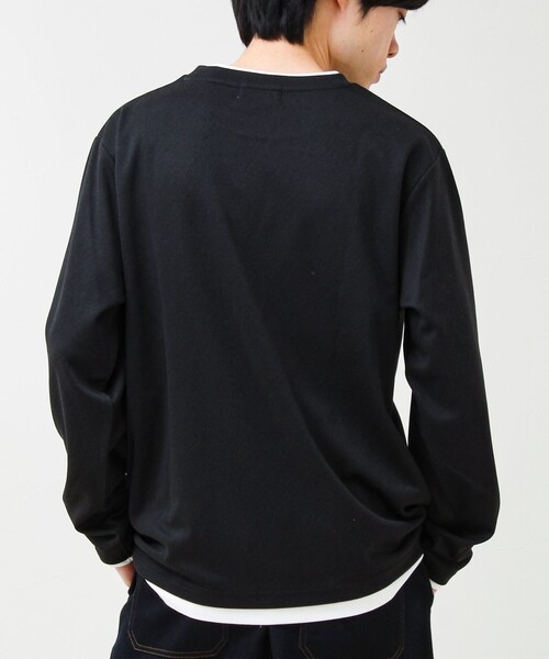 GLOSTER(グロスター)の「メランジ微起毛スムース フェイクレイヤード ロンT(Tシャツ/カットソー・メンズ・ライトグリーン/ネイビー/ライトグレー/ブラック・M/L/S)」の19枚目の写真