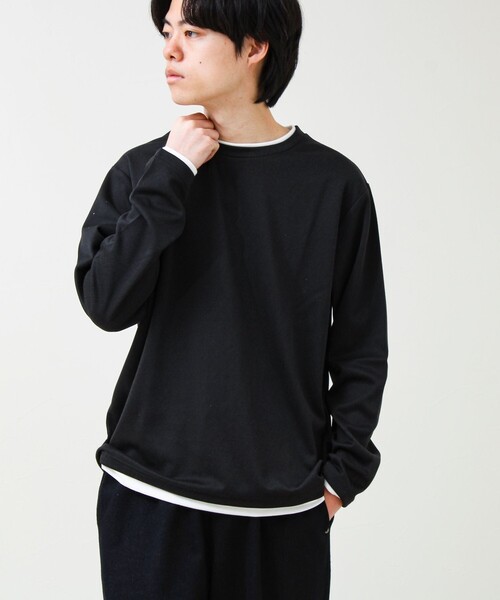 GLOSTER(グロスター)の「メランジ微起毛スムース フェイクレイヤード ロンT(Tシャツ/カットソー・メンズ・ライトグリーン/ネイビー/ライトグレー/ブラック・M/L/S)」の21枚目の写真