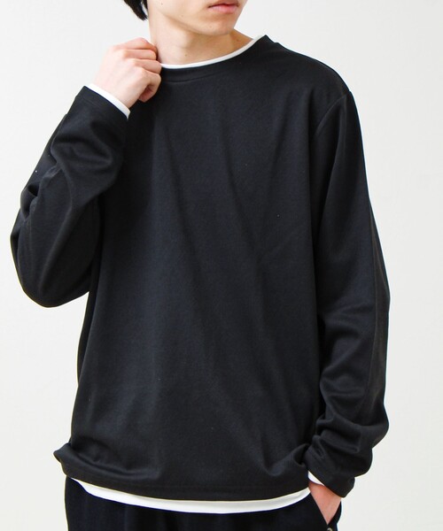 GLOSTER(グロスター)の「メランジ微起毛スムース フェイクレイヤード ロンT(Tシャツ/カットソー・メンズ・ライトグリーン/ネイビー/ライトグレー/ブラック・M/L/S)」の22枚目の写真