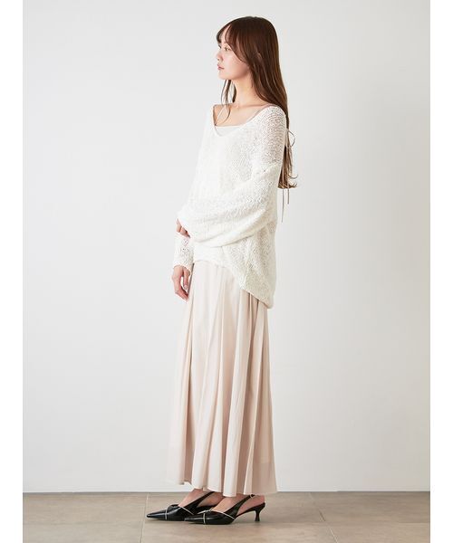 SNIDEL（スナイデル）の「スラブニットセットワンピース（ワンピース・レディース・ラベンダー/イエロー/アイボリー・0/1）」の7枚目の写真