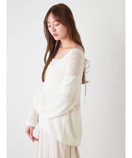 SNIDEL（スナイデル）の「スラブニットセットワンピース（ワンピース・レディース・ラベンダー/イエロー/アイボリー・0/1）」の10枚目の写真