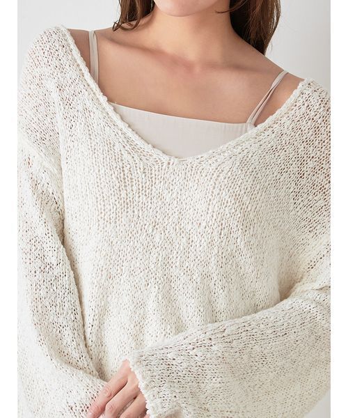 SNIDEL（スナイデル）の「スラブニットセットワンピース（ワンピース・レディース・ラベンダー/イエロー/アイボリー・0/1）」の11枚目の写真