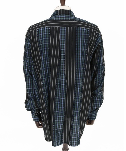 ADAM PATEK(アダムパテック)の「ms6439-jacquard check-stripe shirt シャツ(AP2615015)(シャツ/ブラウス・メンズ・ブラック/ホワイト・2/1)」の18枚目の写真