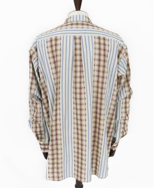 ADAM PATEK(アダムパテック)の「ms6439-jacquard check-stripe shirt シャツ(AP2615015)(シャツ/ブラウス・メンズ・ブラック/ホワイト・2/1)」の21枚目の写真
