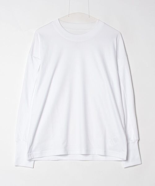 ROBES&CONFECTIONS（ローブスコンフェクションズ）の「Robes&Confections/ローブス&コンフェクションズ/スーピマコットンＬＳカットソー（Tシャツ/カットソー・レディース・ホワイト/ブラック・1）」の2枚目の写真